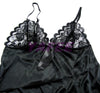 Sexy Black Lace Babydoll Lingerie Dress