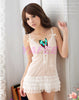 Sexy Lace See-Through White Babydoll Lingerie