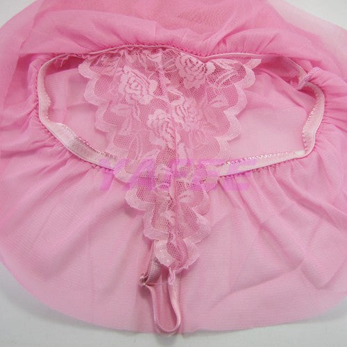 Sexy Pink Satin Babydoll Lingerie - LingerieCats